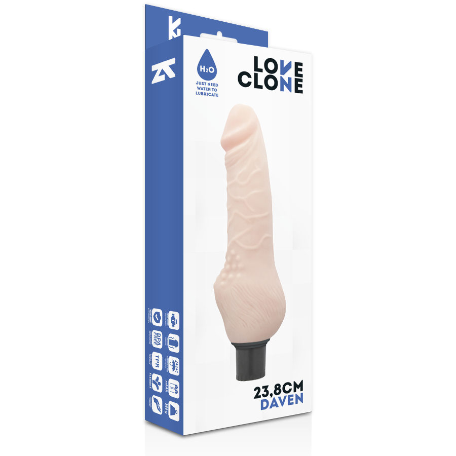 Daven realistic self-lubricating 23.8 cm -o- 3.8 cm