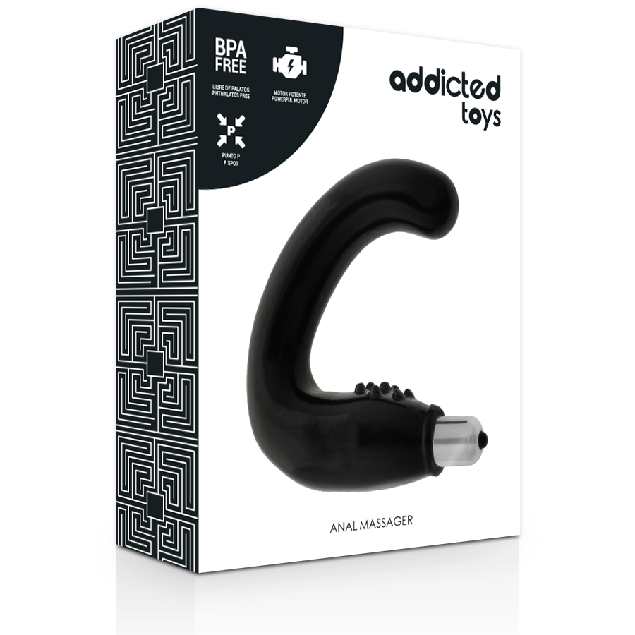 Black anal massager