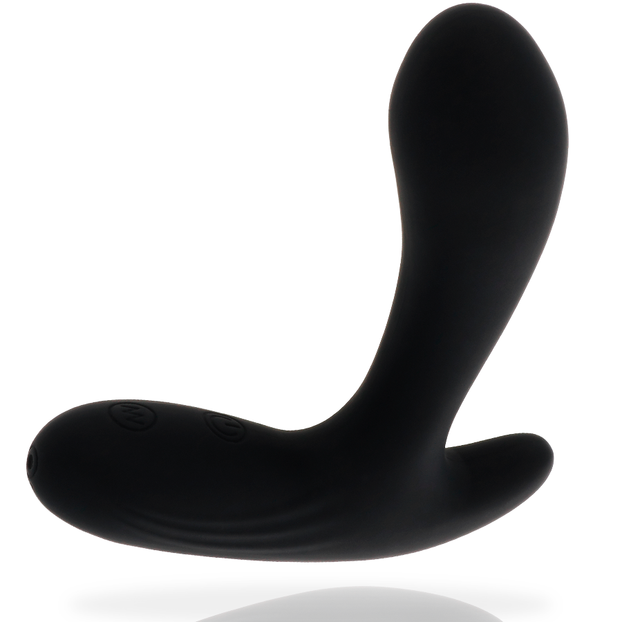 Black vibrating anal massager