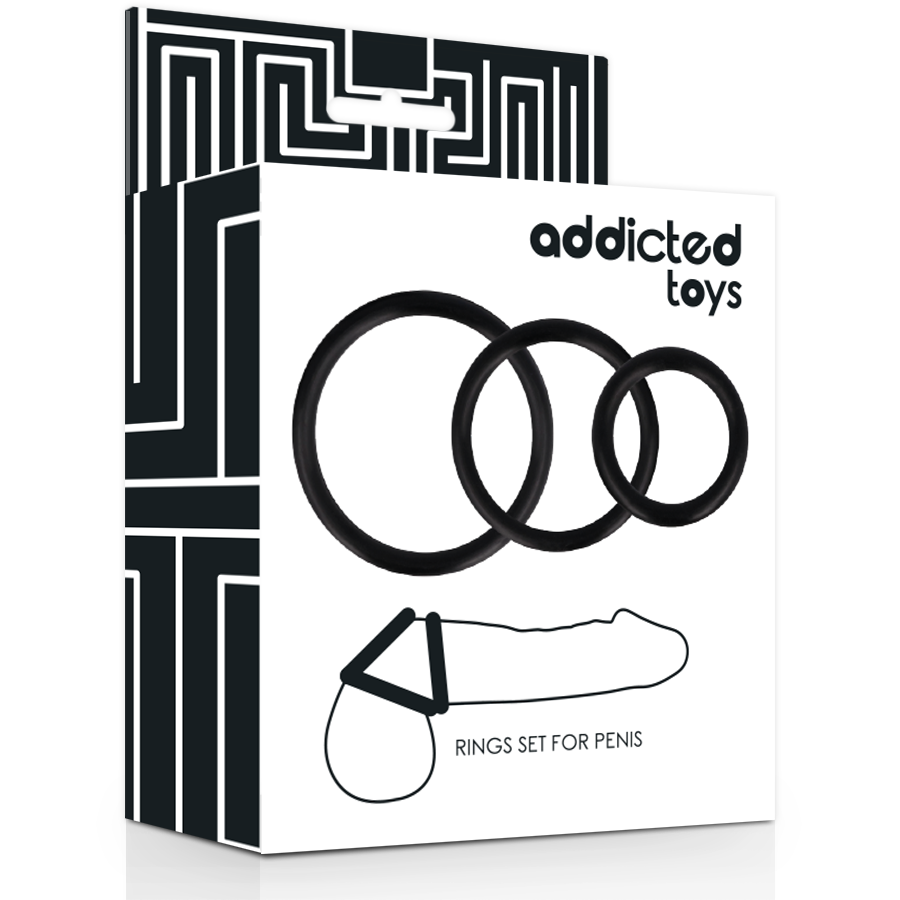 Black penis ring set