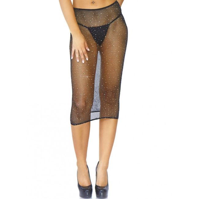 Black bone multidress crystal mesh