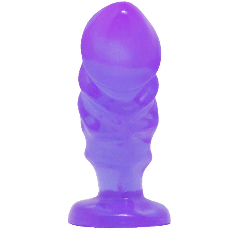 Unisex anal plug with lilac suction cup