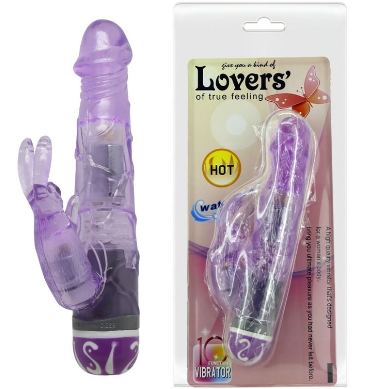 Multi-speed vibrators with lilac rabbit
