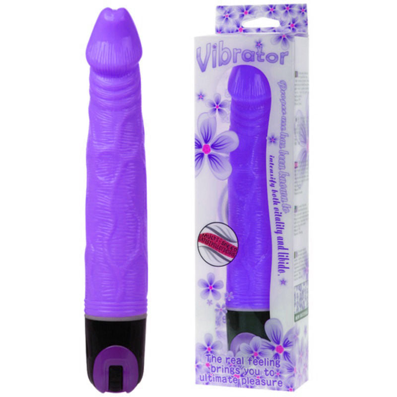 21.5 cm multi-speed vibrator purple
