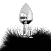 Extra anal plug with black tail 7 cm