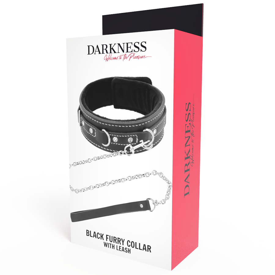 High quality leather collar with leash