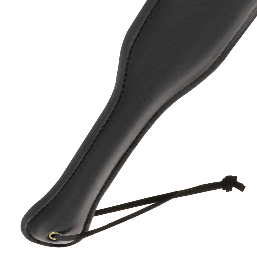 Original fetish shovel in black leather