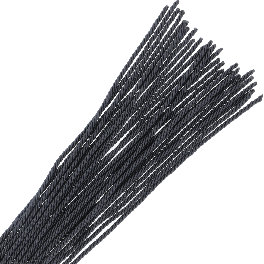 Black bondage whip 50cm