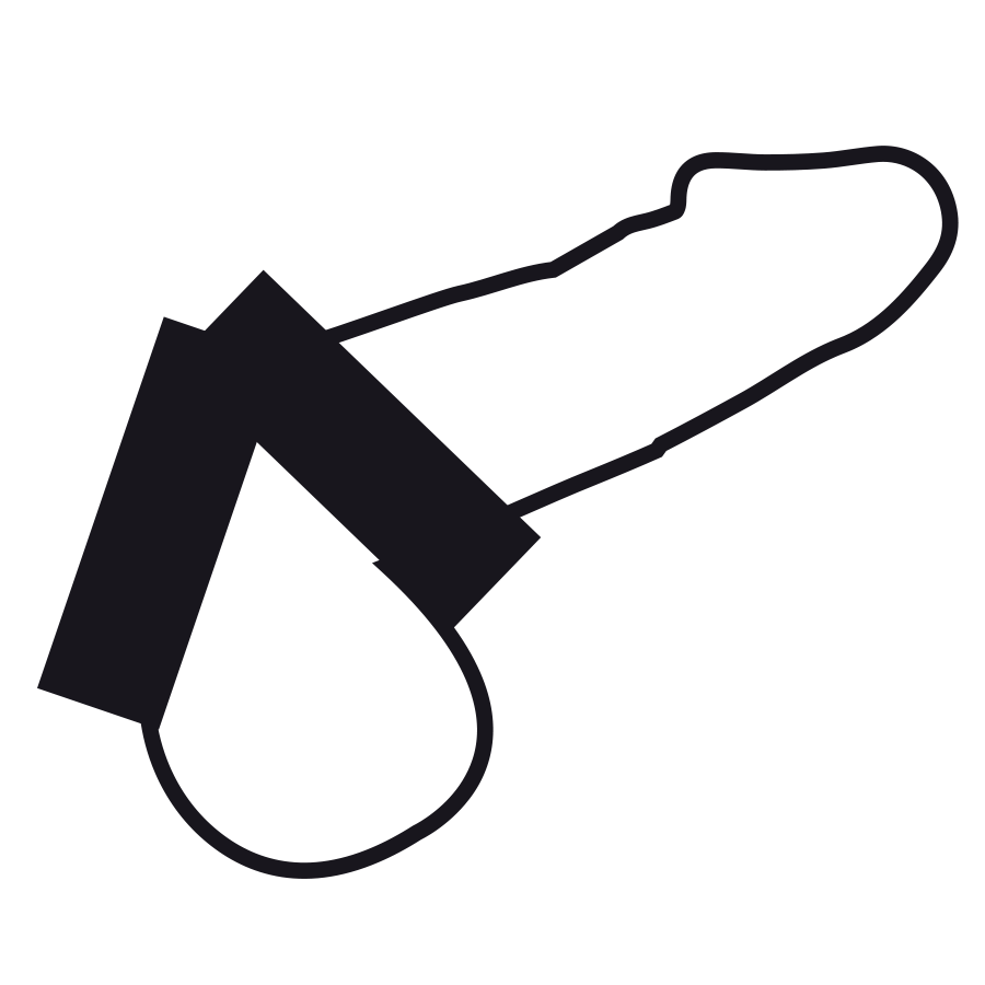 Flexible double penis ring