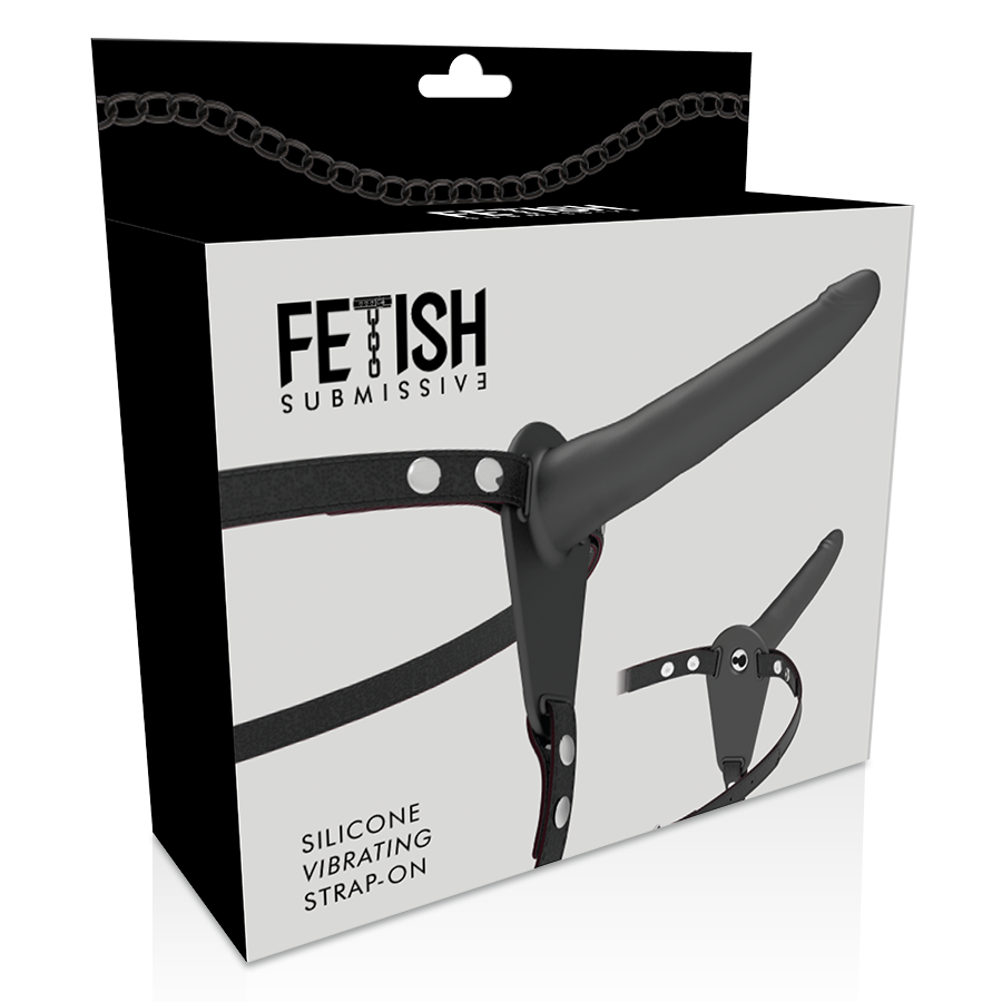Black silicone vibrator 15 cm
