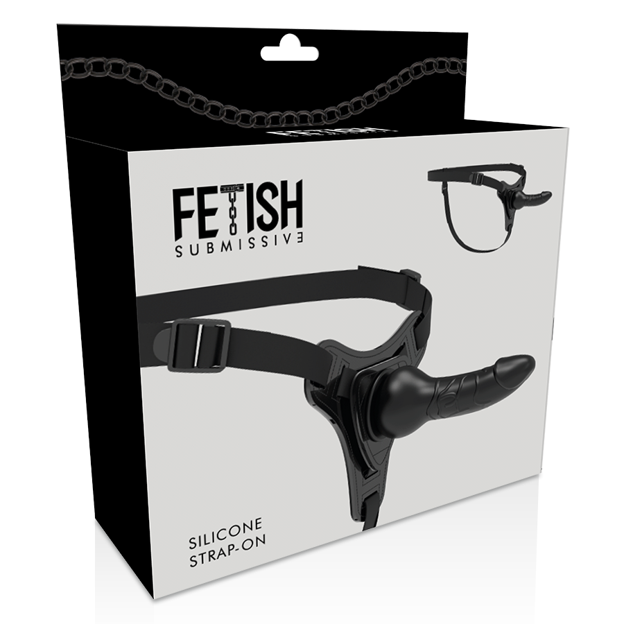 Realistic black silicone 16 cm