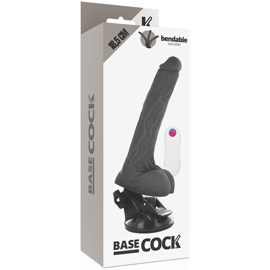 Natural articulated remote control vibrator 18.5 cm -o- 4 cm