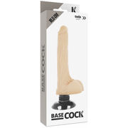 Realistic vibrator 2-1 natural 18.5 cm -o- 4 cm