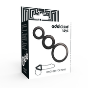 Penis Ring Set - Smoked