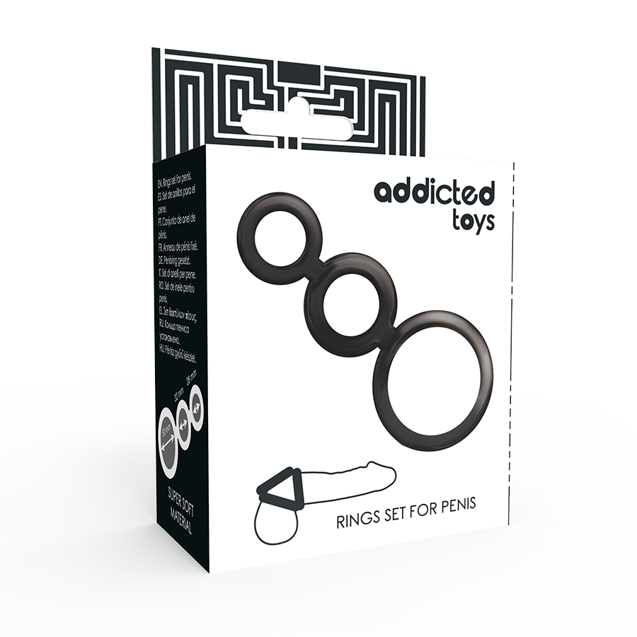 Penis Ring Set - Smoked