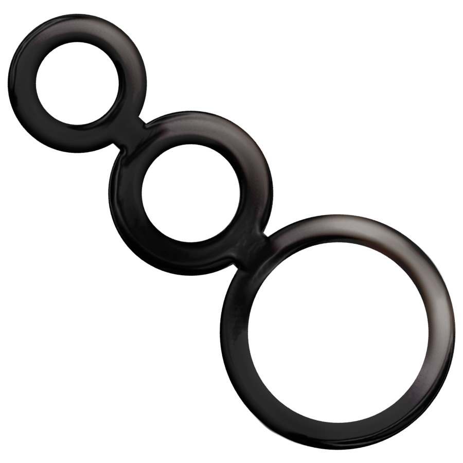 Penis Ring Set - Smoked