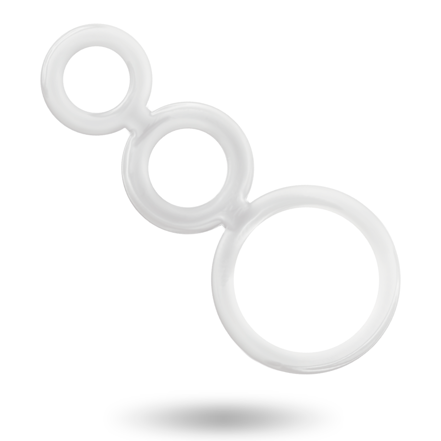 Transparent penis ring set