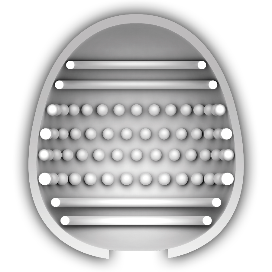 Black egg masturbator discreet version