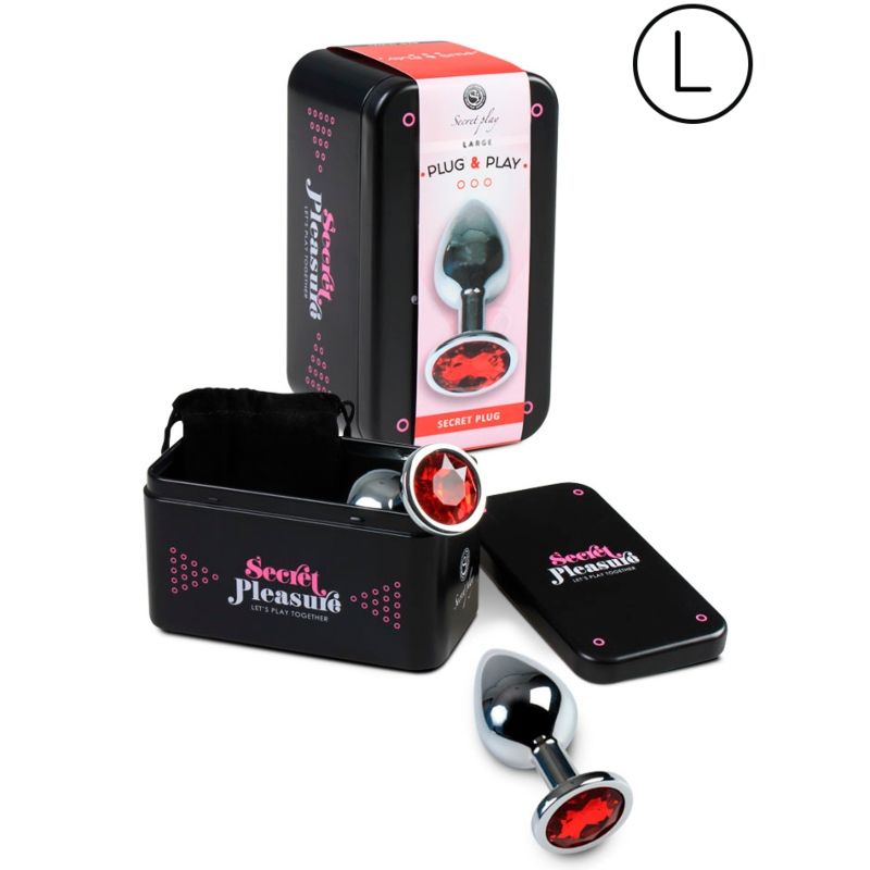 Anal plug size L red