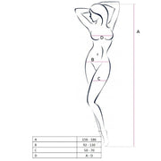 PASSION - FEMME BS051 BODYSTOCKING BLANC