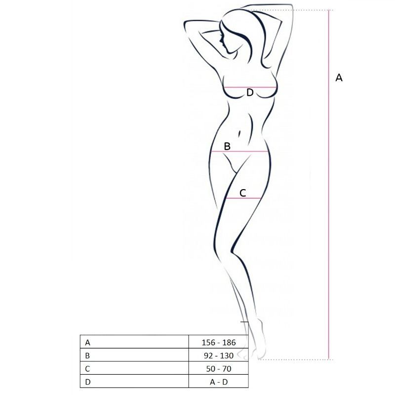 Passion woman bs052 bodystocking red talla unica