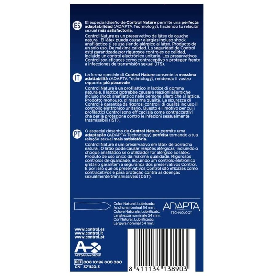 Adapta Nature condoms 12 units