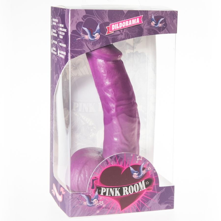 Realistic dildo connor purple 16 cm