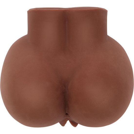Realistic Big Ass Masturbator with Brown Vibrator