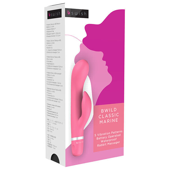 Bwild classic navy rabbit guava vibrator