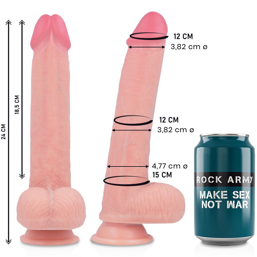Premium liquid silicone realistic kingcobra 24 cm -o- 4.77 cm