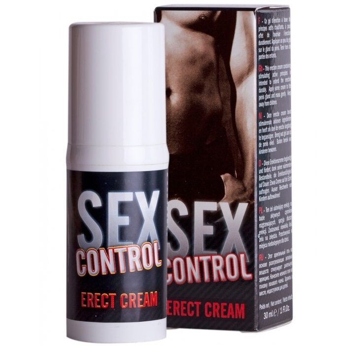 Crème dérection de contrôle du sexe