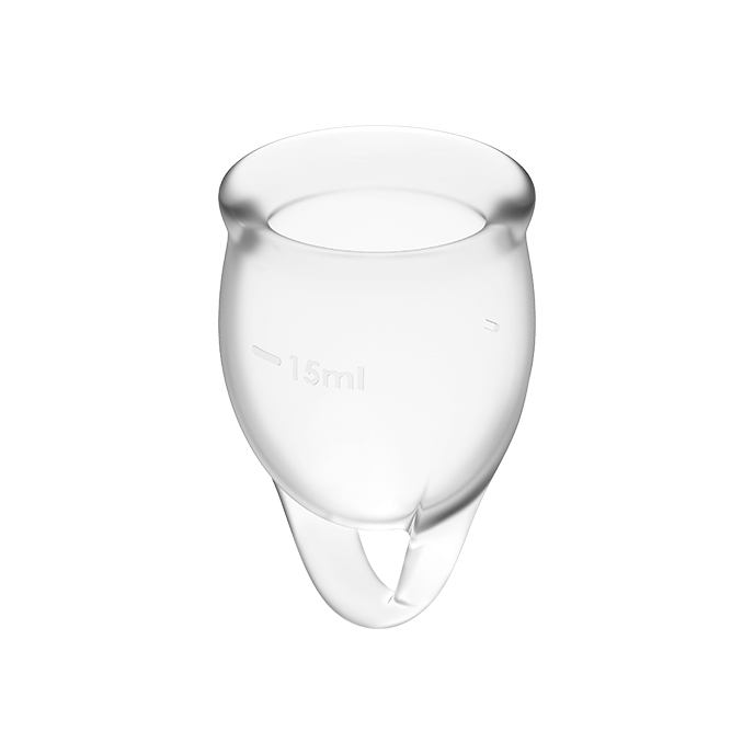 Feel confident transparent menstrual copa kit 15 + 20 ml