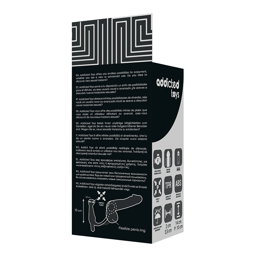 Prost Tico vibrator black 10 cm
