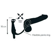 Prost Tico vibrator black 10 cm