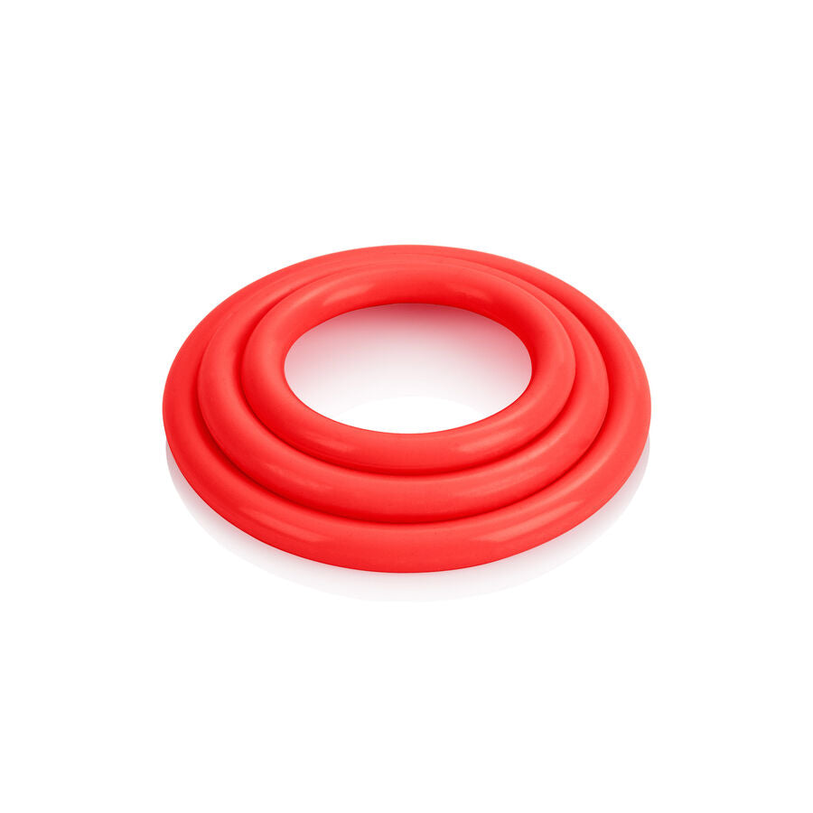 Red three ring set