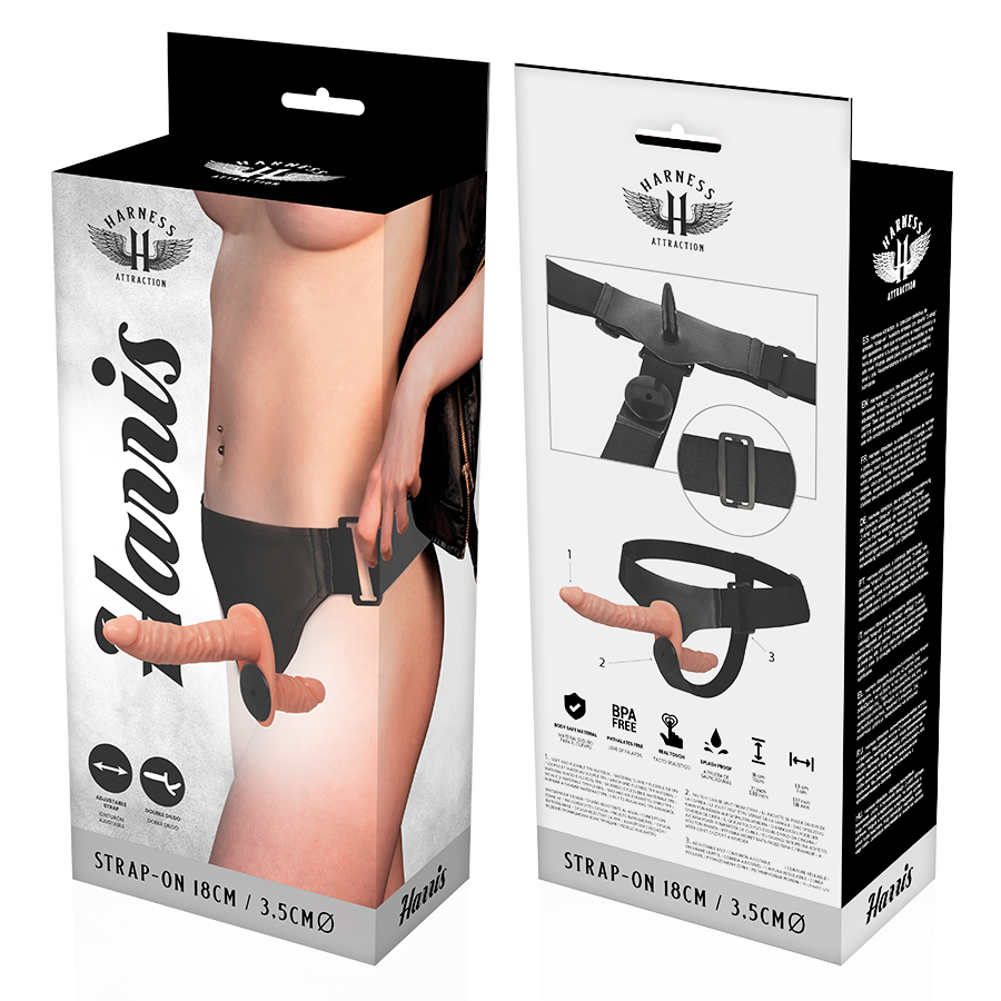 Harris double penetraci n with vibration 18 cm -o- 3.5 cm