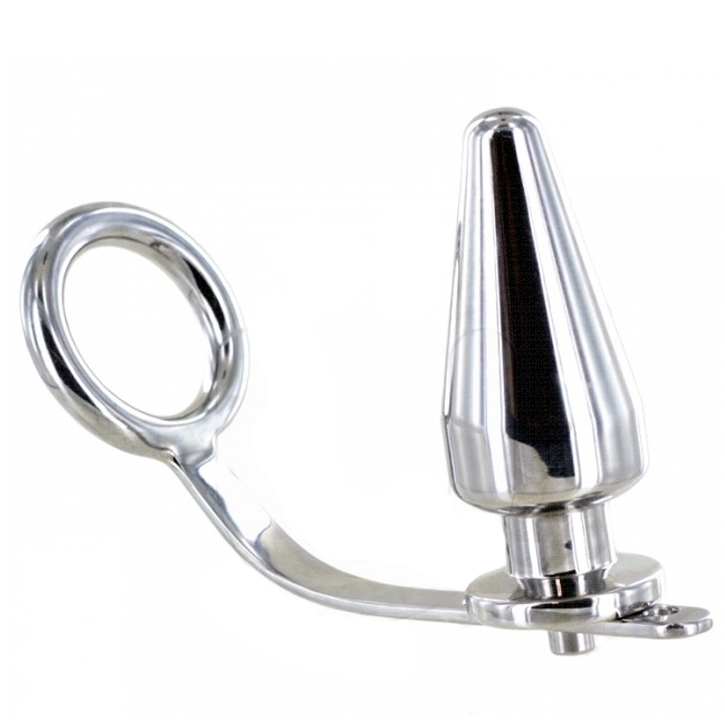Anneau en acier avec plug anal 45 x 45mm
