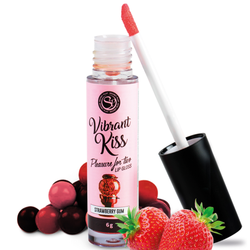 Lip gloss vibrant kiss fraise gomme