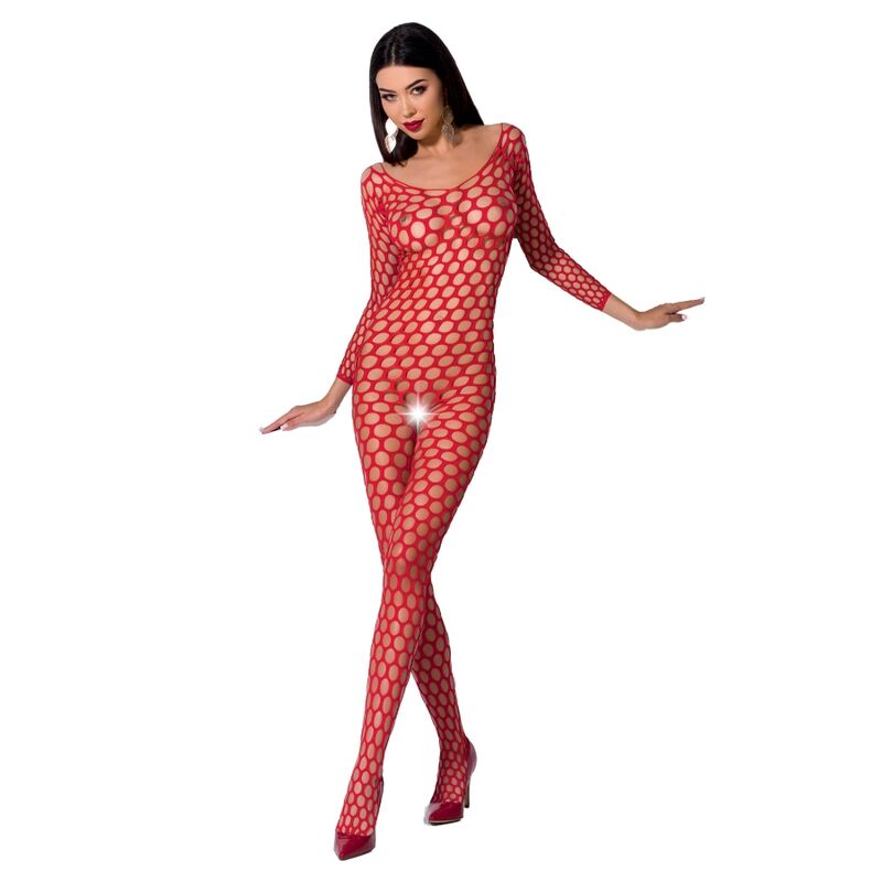 Woman bs077 bodystocking one size black