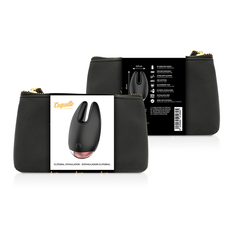 Black/Gold Clitorial Stimulator