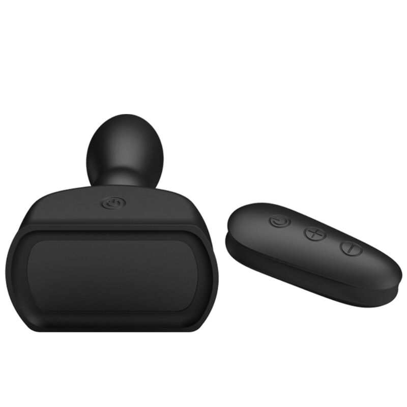 Black Inflatable Anal Plug Remote Control