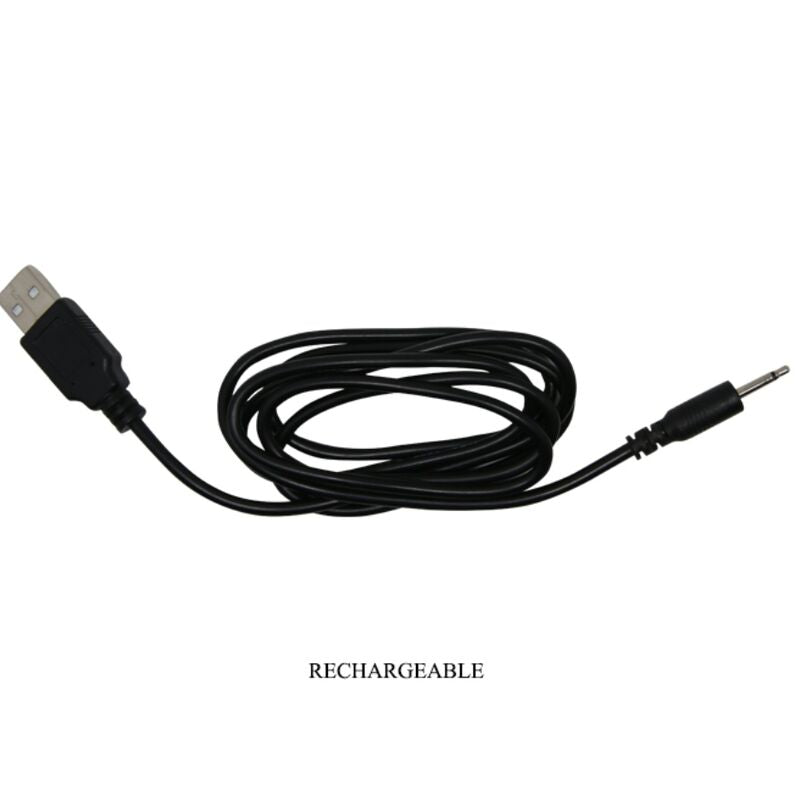 Rechargeable black vibrating anal plug