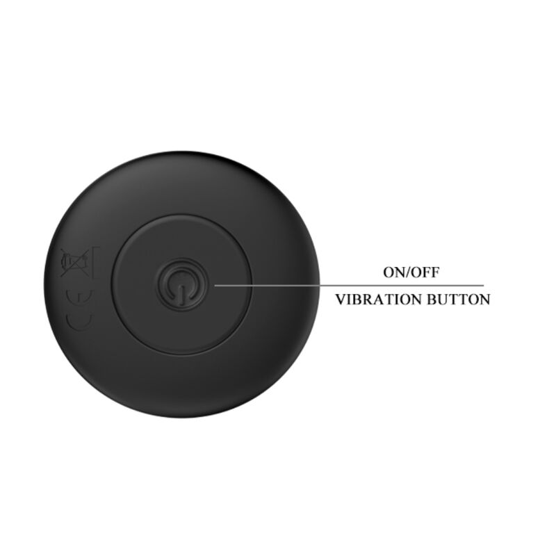 Rechargeable black vibrating anal plug