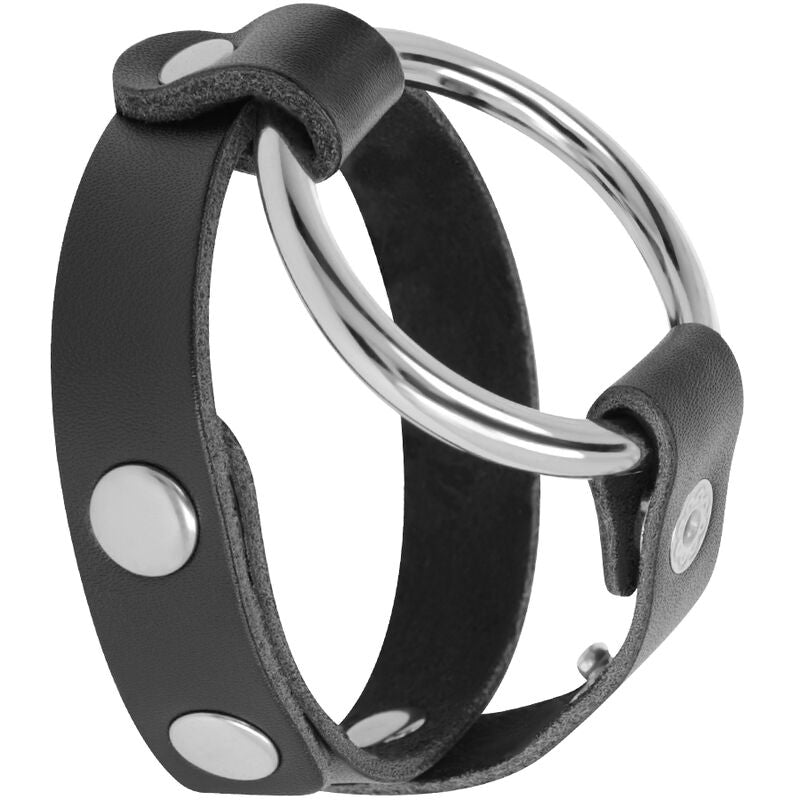 BDSM cock and testicle ring