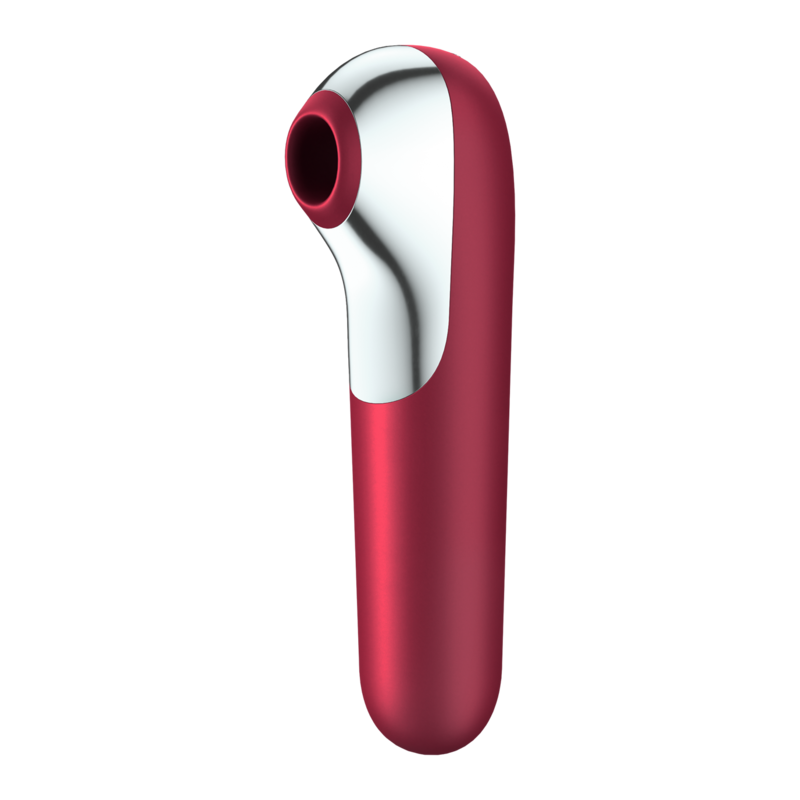 Dual love vibrator and suction with red pulsed air