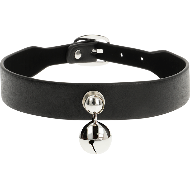 Women's vegan leather necklace rattle accessory