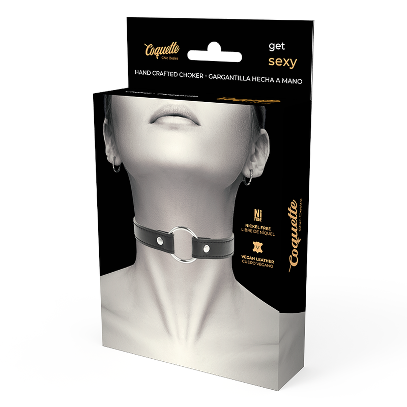 Vegan leather necklace women's accessory