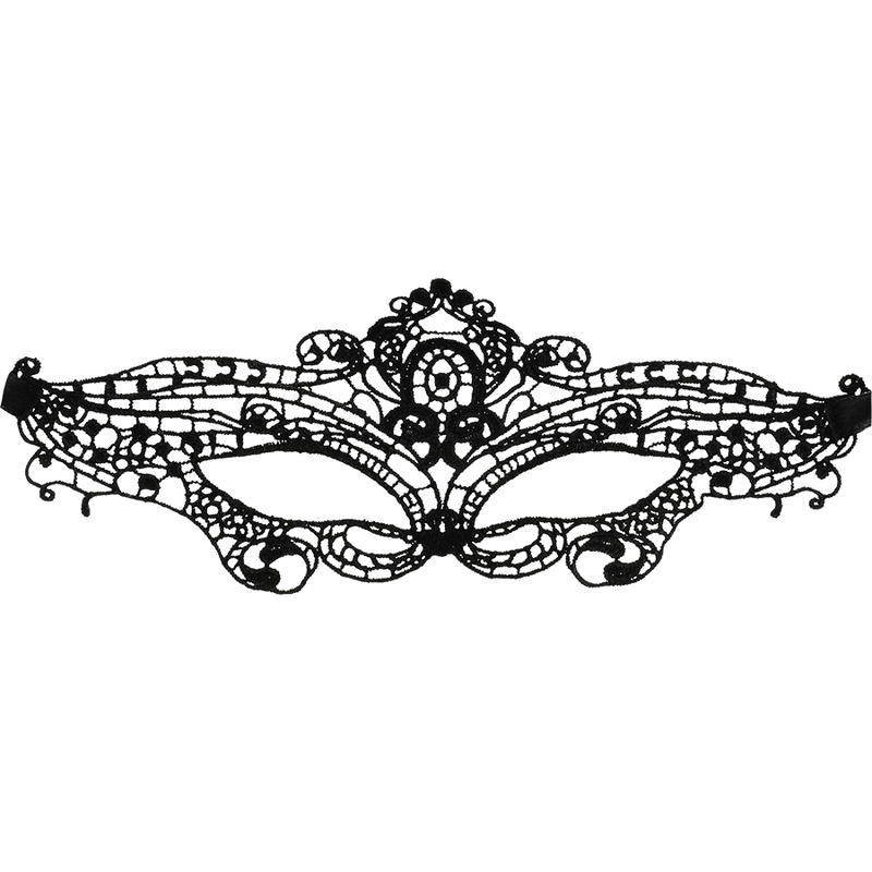 Fine black lace mask