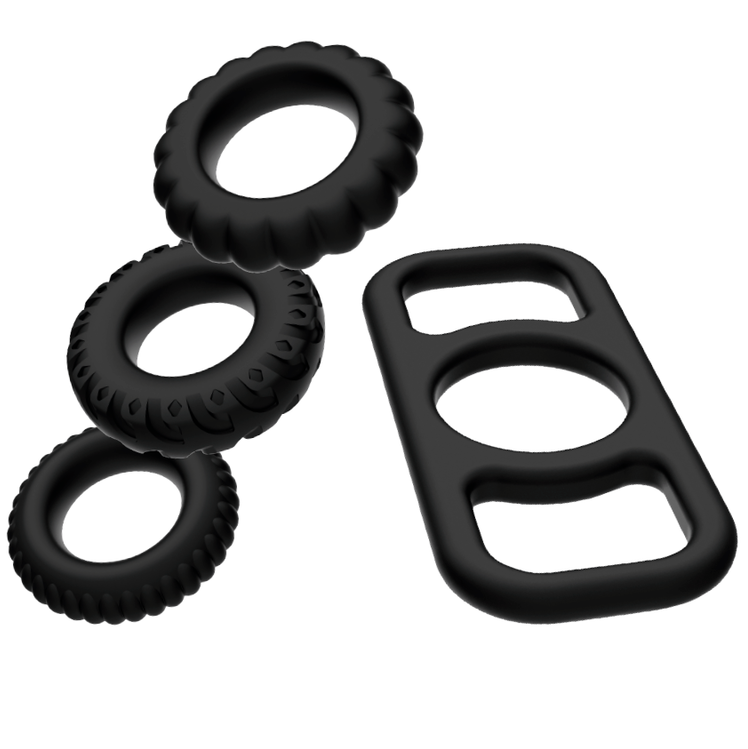 4-piece penis ring set