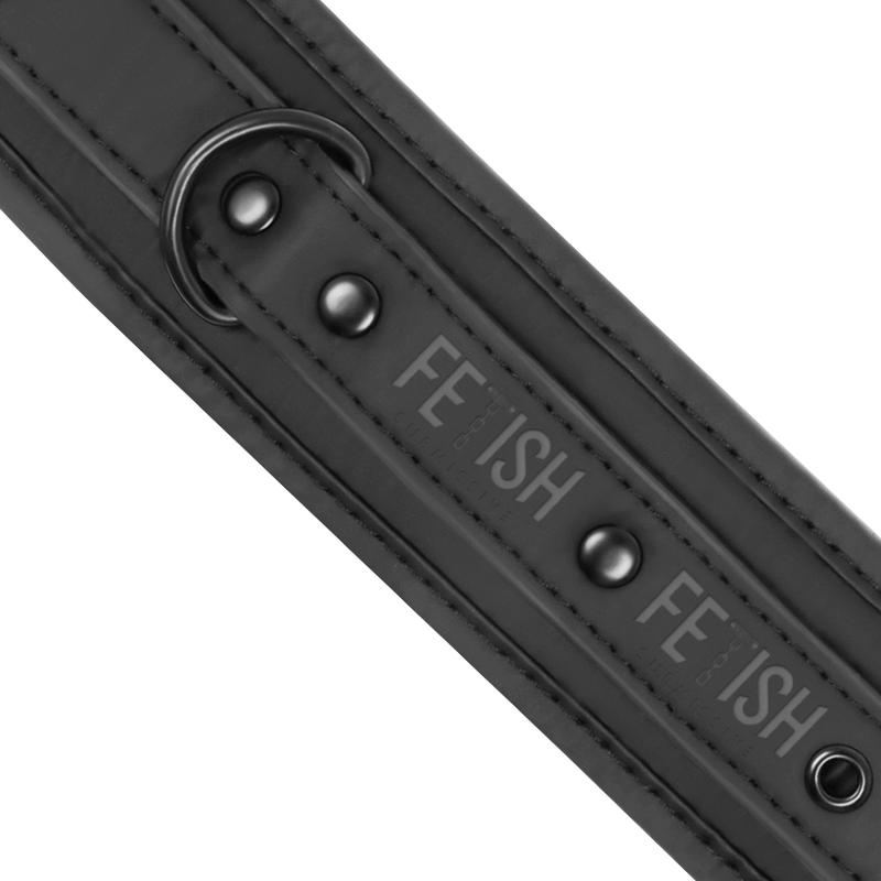 Open leg position with neoprene-lined handcuffs